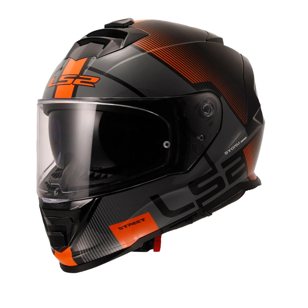 LS2 FF800 STORM II EPIC BLACK ORANGE – BikeFormers