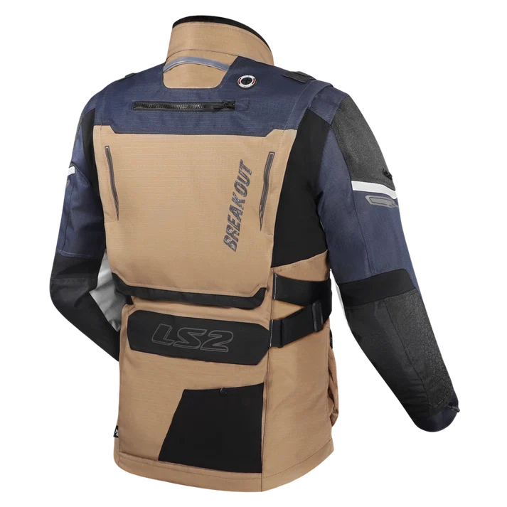 LS2 BREAKOUT MAN JACKET SAND-BLUE-GREY (AA CERTIFIED)