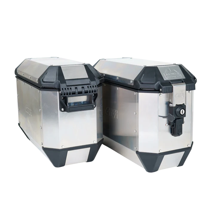 GIVI MONTE BIANCO SIDE CASES PAIR (MONOKEY, SILVER)