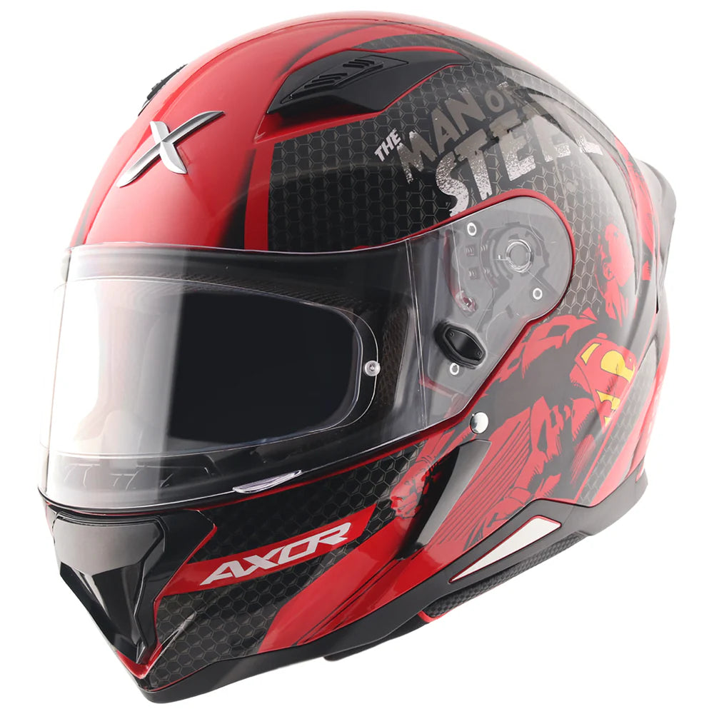 dc motorcycle helmet AXOR HUNTER SUPERMAN Size:SSV5500 I0043543-All-Time Leading Rushers Autographed The helmet boasts a nomatic camera strap