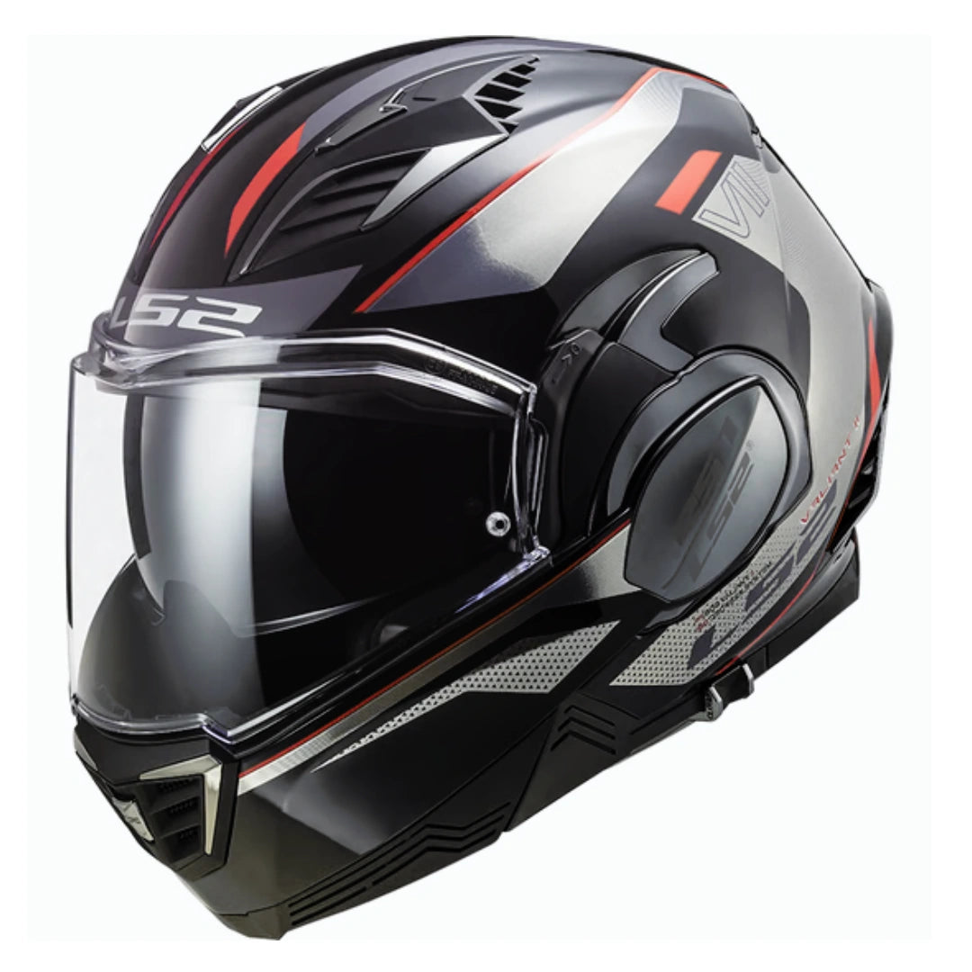 LS2 FF900 VALIANT II HUB GLOSS BLACK CHROME – BikeFormers