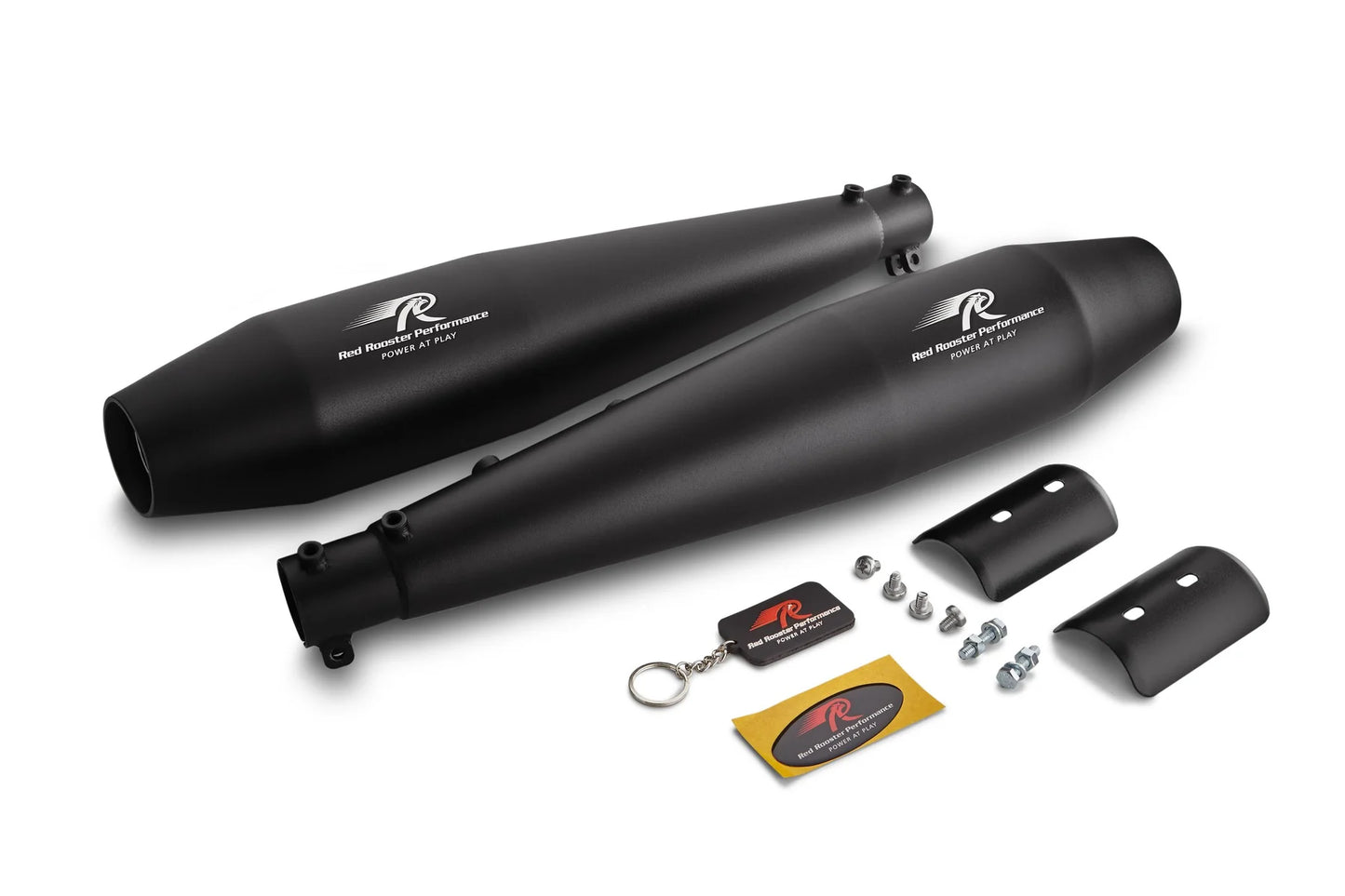 RED ROOSTER STELLAR BLACK EXHAUST FOR RE INTERCEPTOR 650 / GT 650