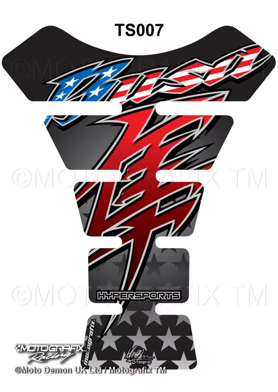MOTOGRAFIX SUZUKI HAYABUSA 1340 GEN 3 MOTORCYCLE TANK PAD PROTECTOR GEL PAINT PROTECTION DECAL TS007