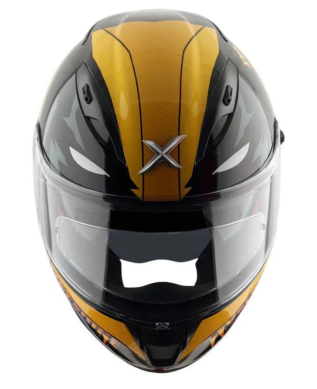 AXOR APEX MARVEL WOLVERINE HELMET YELLOW BLACK