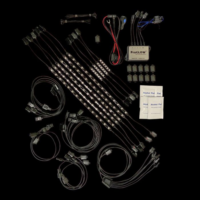 CUSTOM DYNAMICS – ProGLOW™ COMPLETE COLOR-CHANGING MOTORCYCLE ACCENT LIGHT KITS