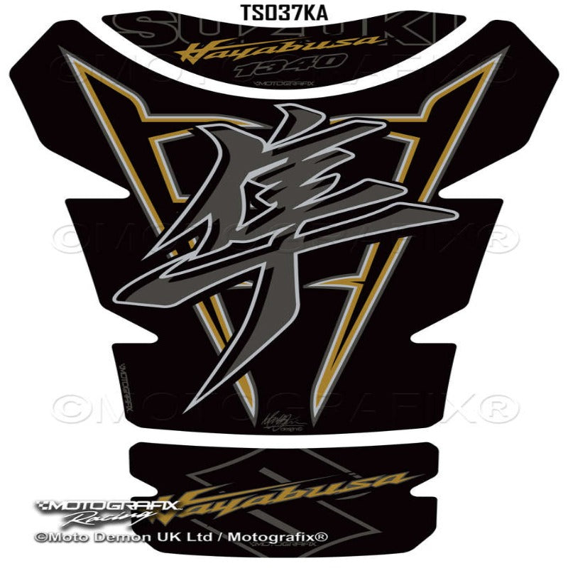 MOTOGRAFIX SUZUKI HAYABUSA 1340 GEN 3 MOTORCYCLE TANK PAD PROTECTOR GEL PAINT PROTECTION DECAL TS037KA