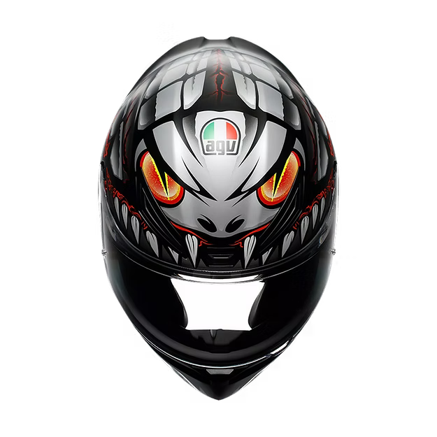 AGV K1 S LYZARD MATT BLACK/GREY/RED DOT(E2206)