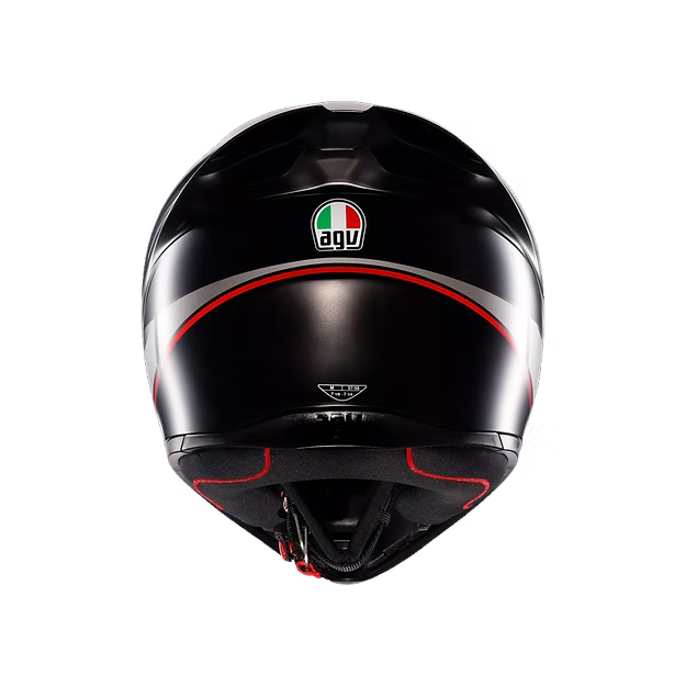 AGV K1 S LAP MATT BLACK/GREY/RED  DOT(E2206)