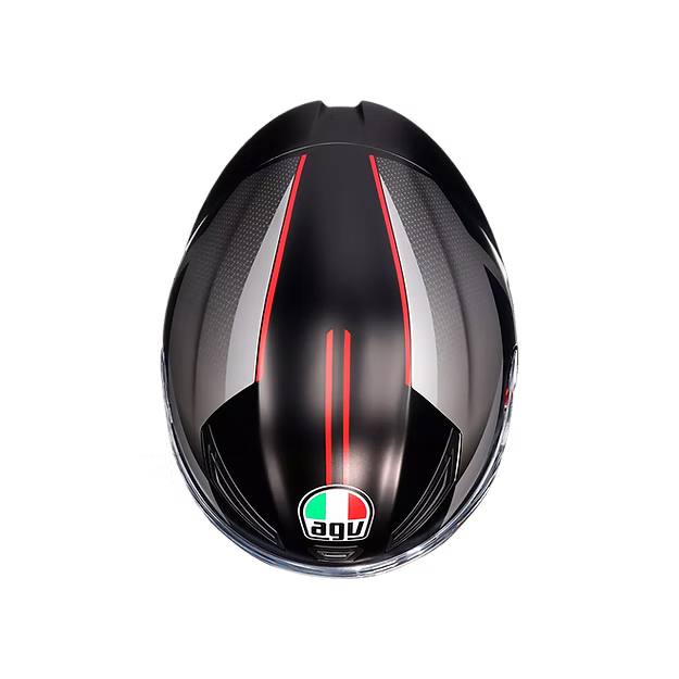 AGV K1 S LAP MATT BLACK/GREY/RED  DOT(E2206)