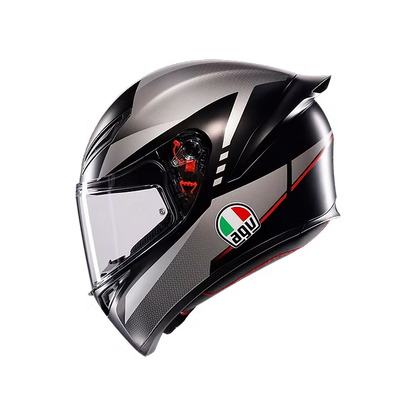 AGV K1 S LAP MATT BLACK/GREY/RED  DOT(E2206)