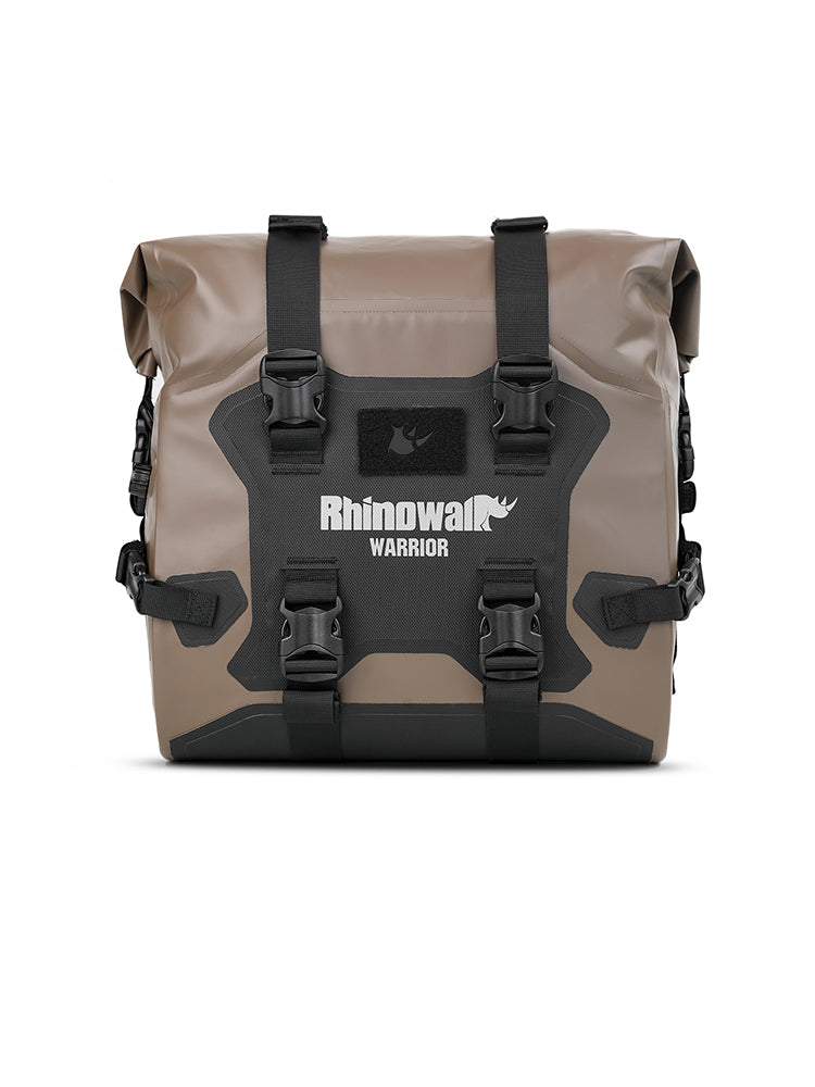 RHINOWALK WARRIOR SERIES 24L(Each) WATERPROOF MOTORCYCLE SIDE BAGS-BROWN