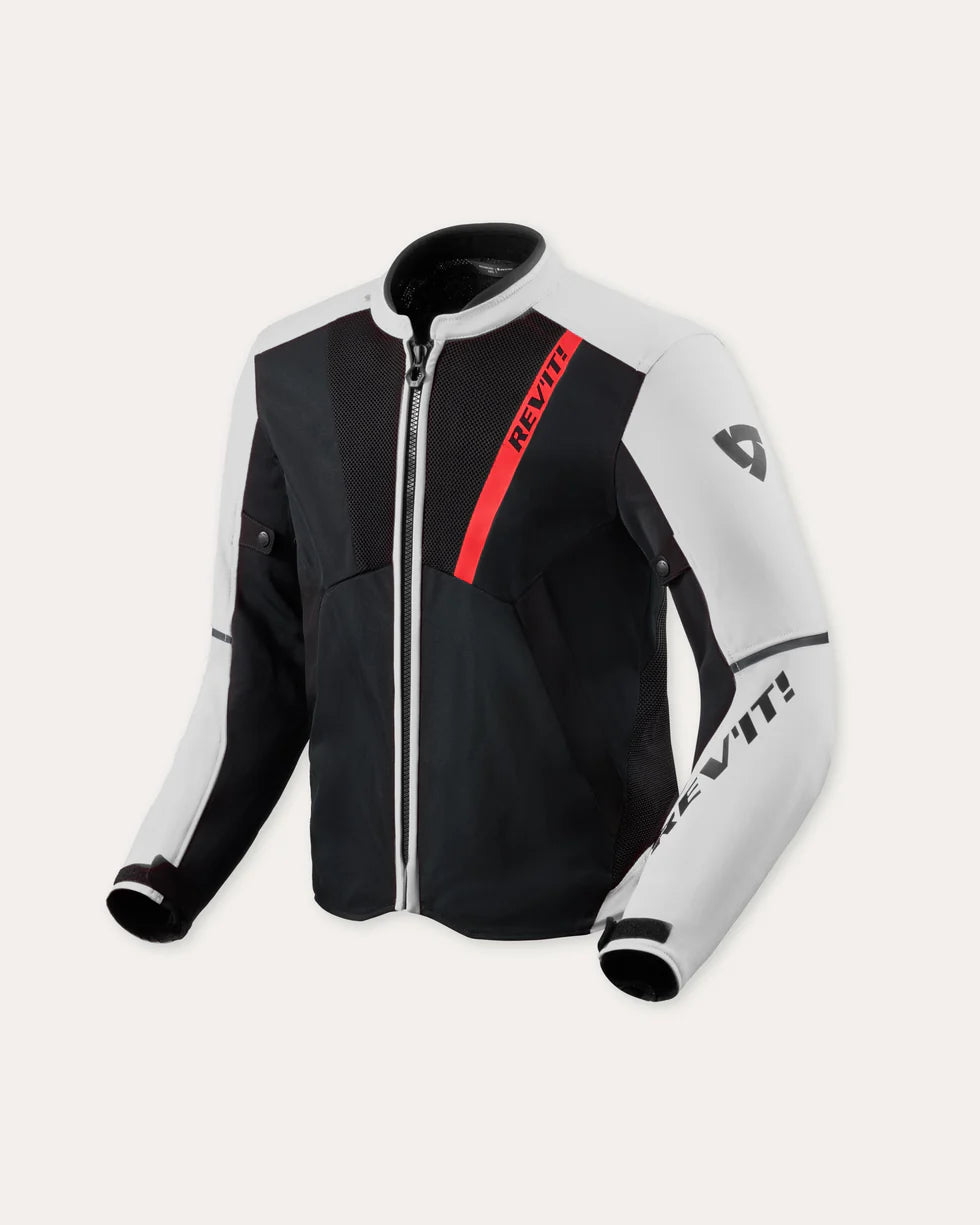 REV'IT GT-R 4 AIR JACKET BLACK WHITE