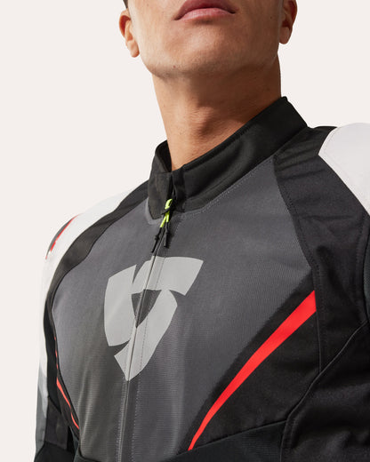 REV'IT QUANTUM 3 AIR JACKET GREY-RED