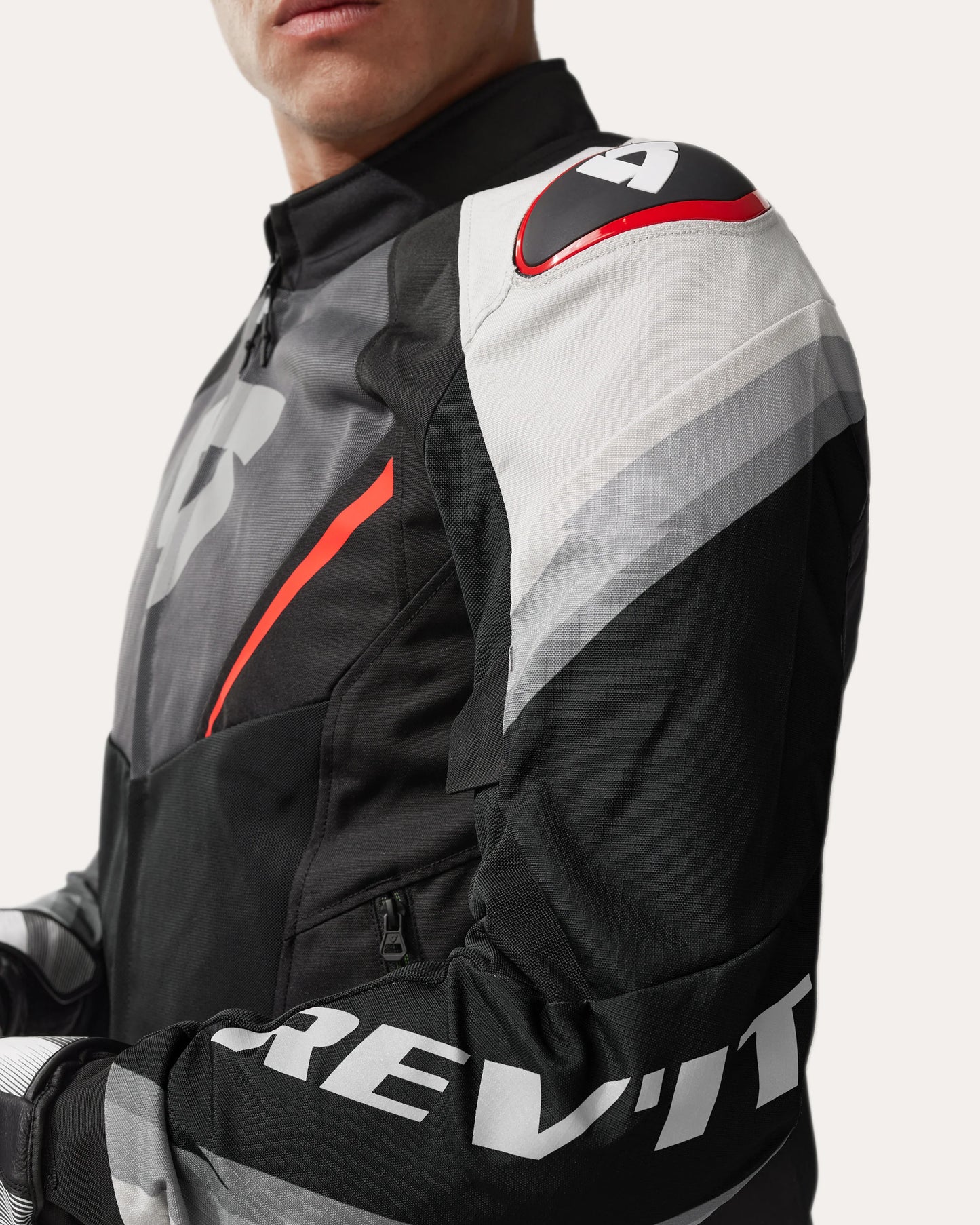 REV'IT QUANTUM 3 AIR JACKET GREY-RED