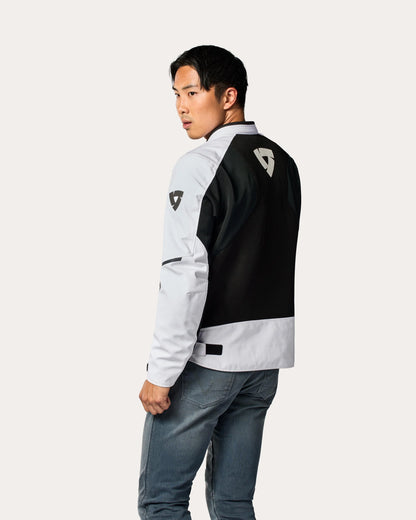 REV'IT GT-R 4 AIR JACKET BLACK WHITE