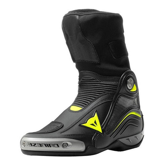 DAINESE AXIAL D1 BOOTS BLACK/YELLOW-FLUO