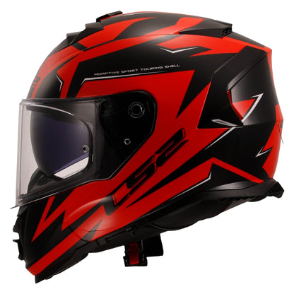 LS2 FF800 STORM II ATOMIK BLACK RED
