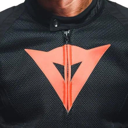 DAINESE ENERGYCA AIR TEX JACKET-BLACK/FLURO-RED