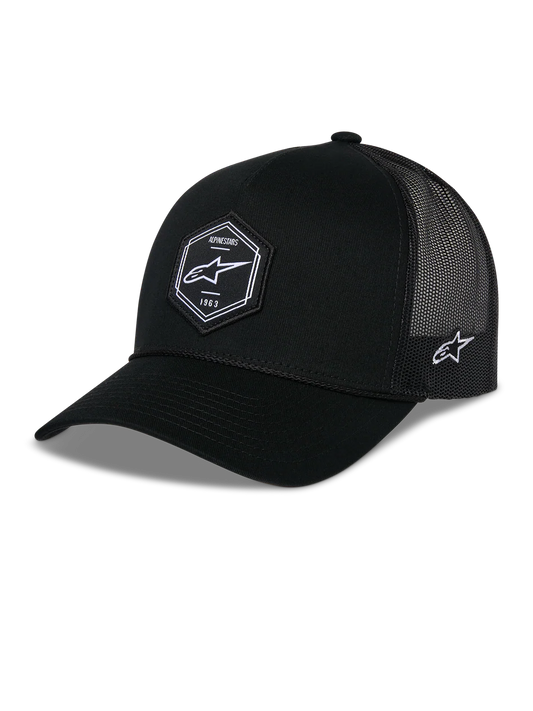 ALPINESTARS HEXEON TRUCKER HAT-BLACK BLACK