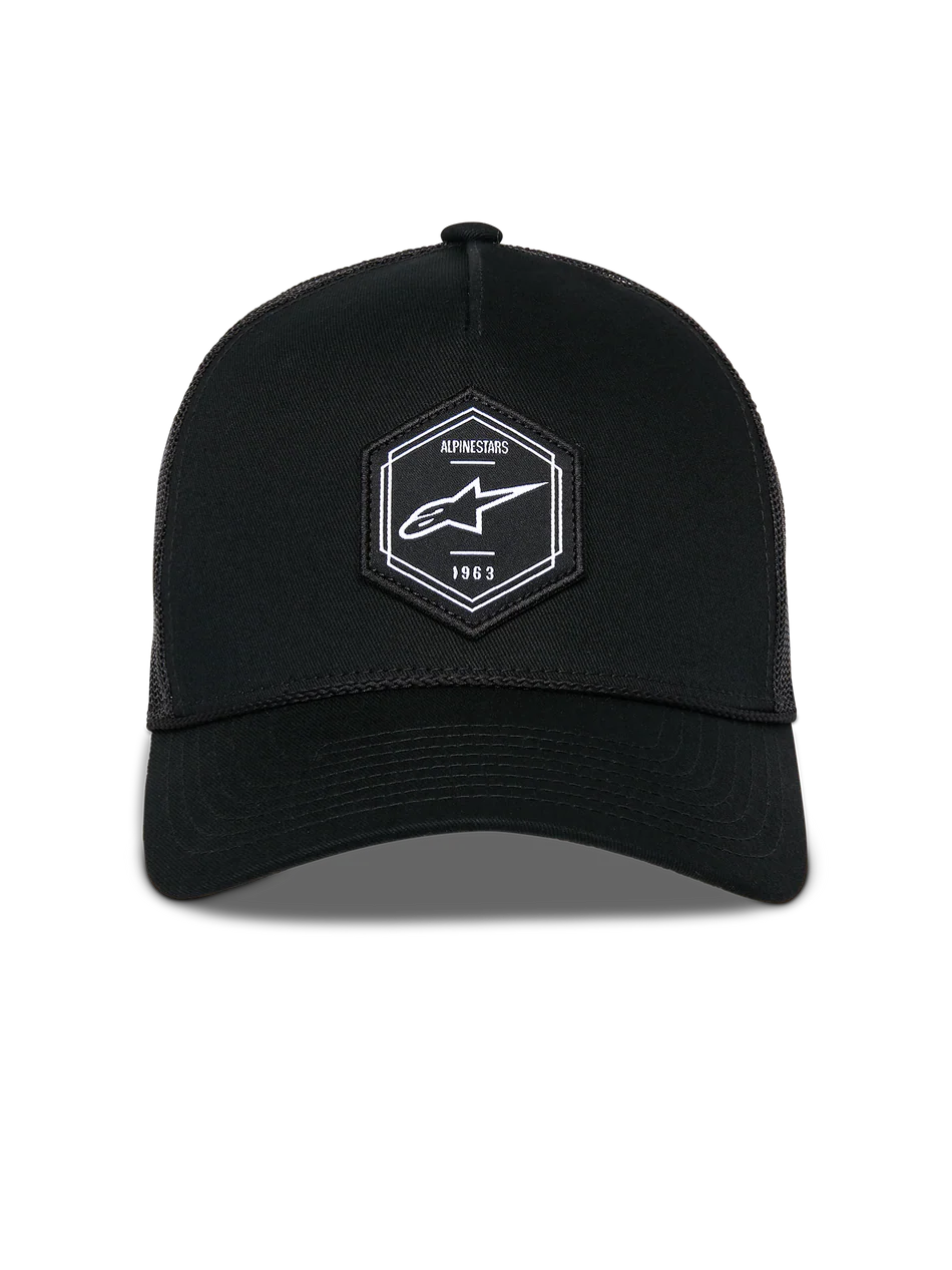 ALPINESTARS HEXEON TRUCKER HAT-BLACK BLACK