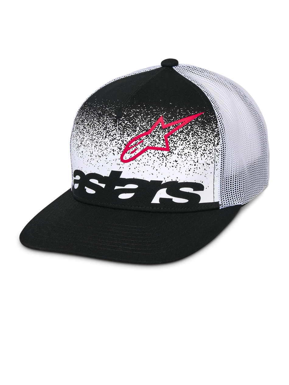 ALPINESTARS COMPONENT TRUCKER HAT BLACK-WHITE