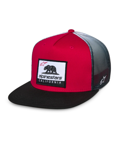 ALPINESTARS CALI GRADIENT TRUCKER HAT RED BLACK-WHITE