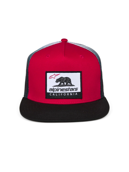 ALPINESTARS CALI GRADIENT TRUCKER HAT RED BLACK-WHITE