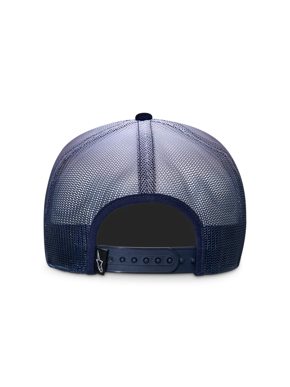 ALPINESTARS CALI GRADIENT TRUCKER HAT NAVY-WHITE