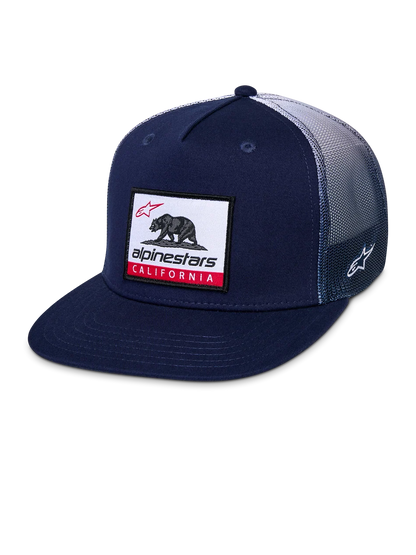 ALPINESTARS CALI GRADIENT TRUCKER HAT NAVY-WHITE