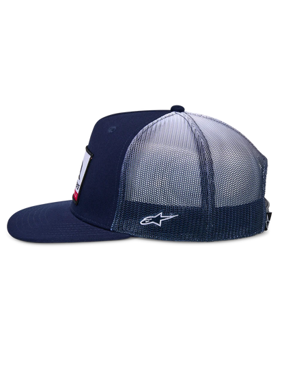 ALPINESTARS CALI GRADIENT TRUCKER HAT NAVY-WHITE