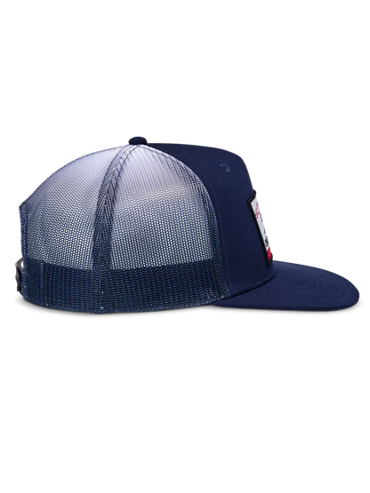 ALPINESTARS CALI GRADIENT TRUCKER HAT NAVY-WHITE
