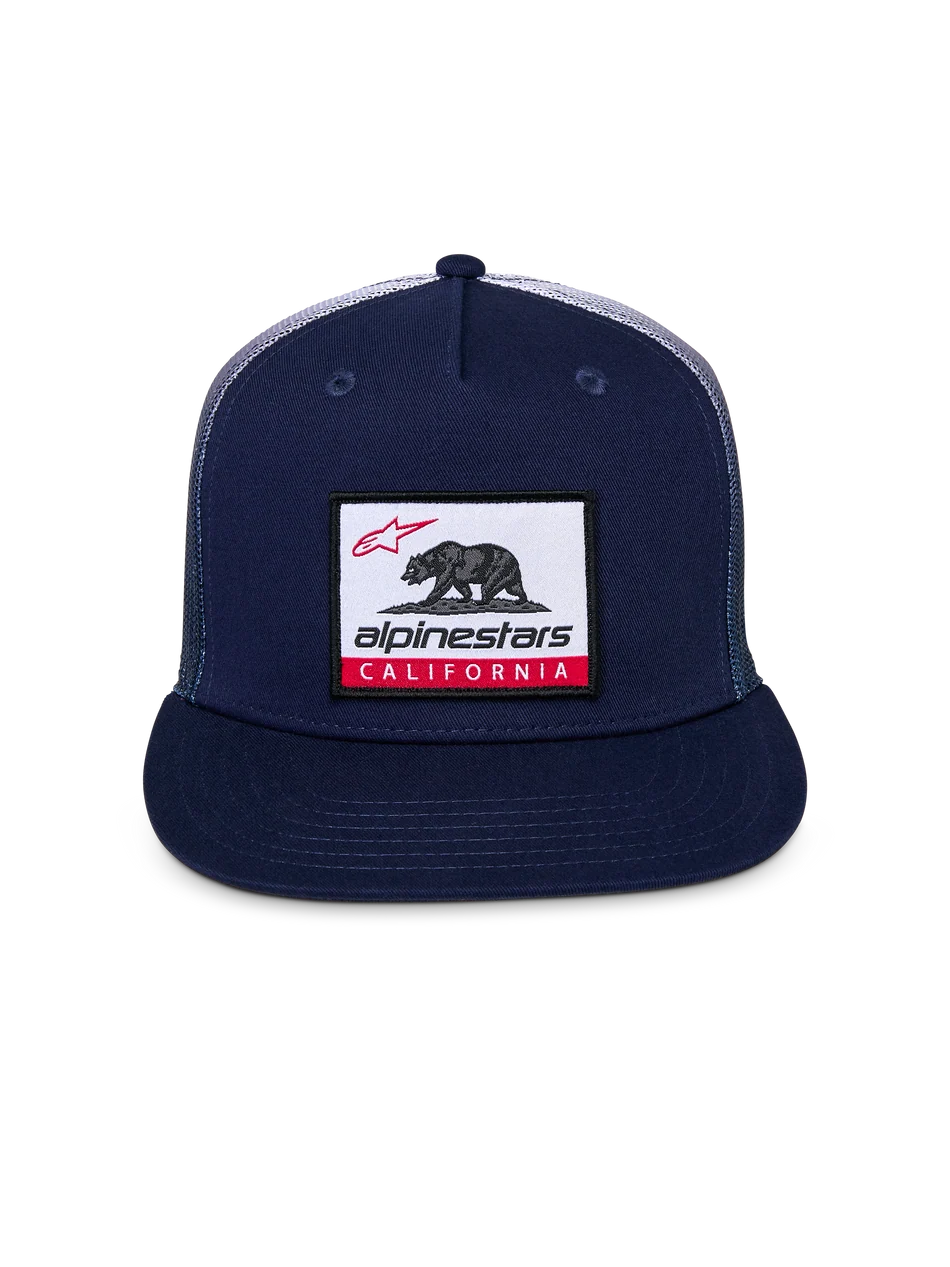 ALPINESTARS CALI GRADIENT TRUCKER HAT NAVY-WHITE