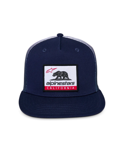ALPINESTARS CALI GRADIENT TRUCKER HAT NAVY-WHITE
