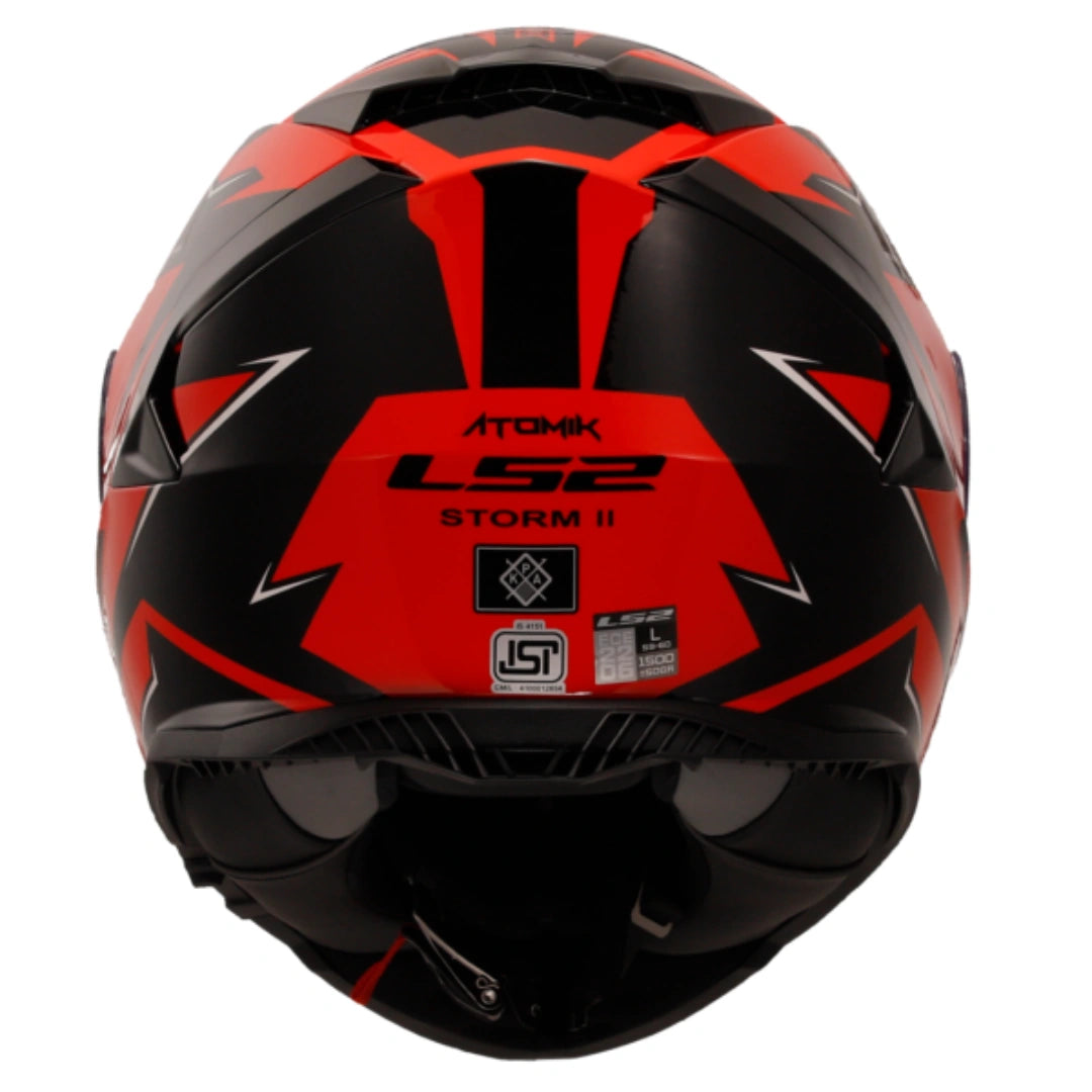 LS2 FF800 STORM II ATOMIK BLACK RED – BikeFormers