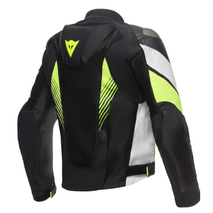 DAINESE SUPER RIDER 2 ABSOLUTESHELL JACKET BLACK/WHITE/FLUO-YELLOW