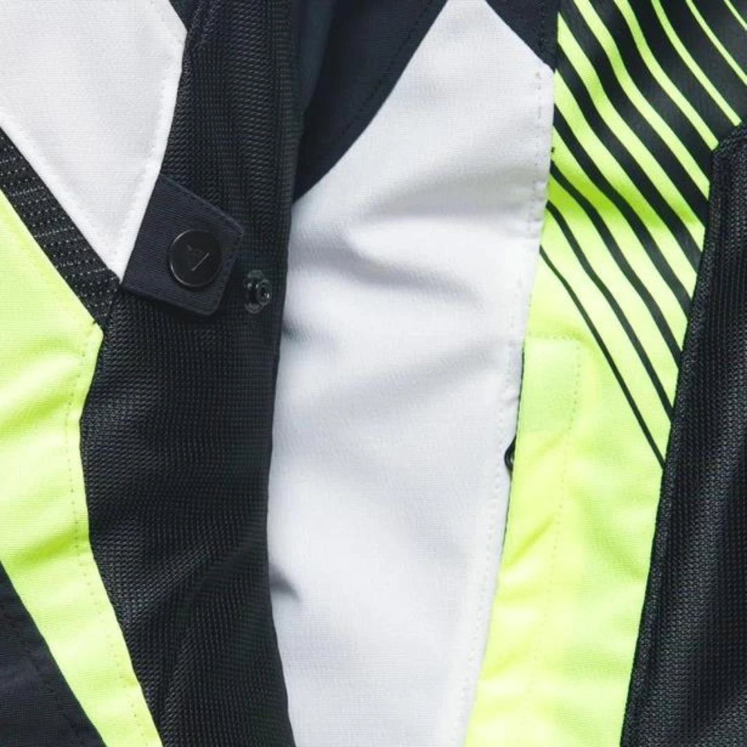 DAINESE SUPER RIDER 2 ABSOLUTESHELL JACKET BLACK/WHITE/FLUO-YELLOW