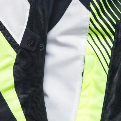 DAINESE SUPER RIDER 2 ABSOLUTESHELL JACKET BLACK/WHITE/FLUO-YELLOW
