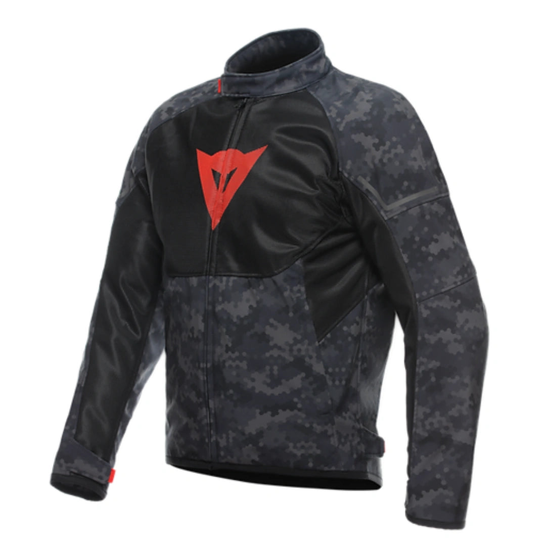 DAINESE IGNITE AIR TEX JACKET CAMO-GRAY/BLACK/FLUO-RED