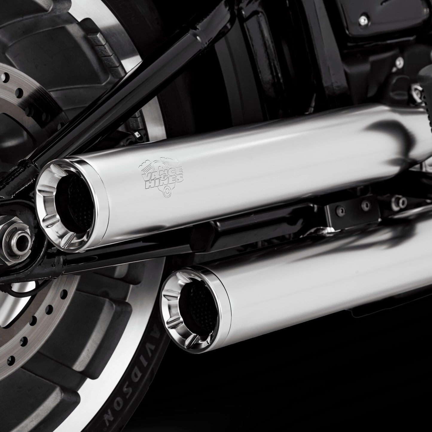 VANCE & HINES ELIMINATOR 300 SLIP-ONS SOFTAIL 2017-LATER (M8)