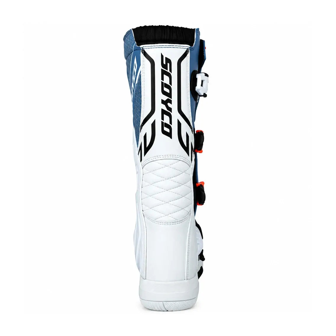 SCOYCO MBM009 ALL-WEATHER MOTORCYCLE BOOTS WHITE/GREY