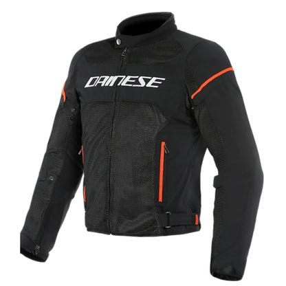 DAINESE AIR FRAME D1 TEX JACKET-BLACK/WHITE/FLUO-RED
