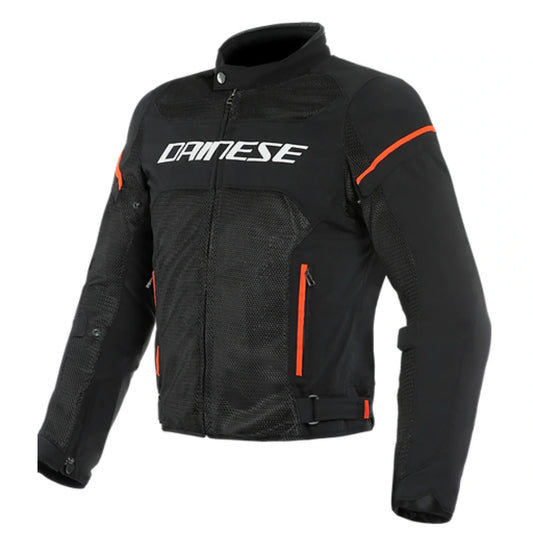 DAINESE AIR FRAME D1 TEX JACKET-BLACK/WHITE/FLUO-RED