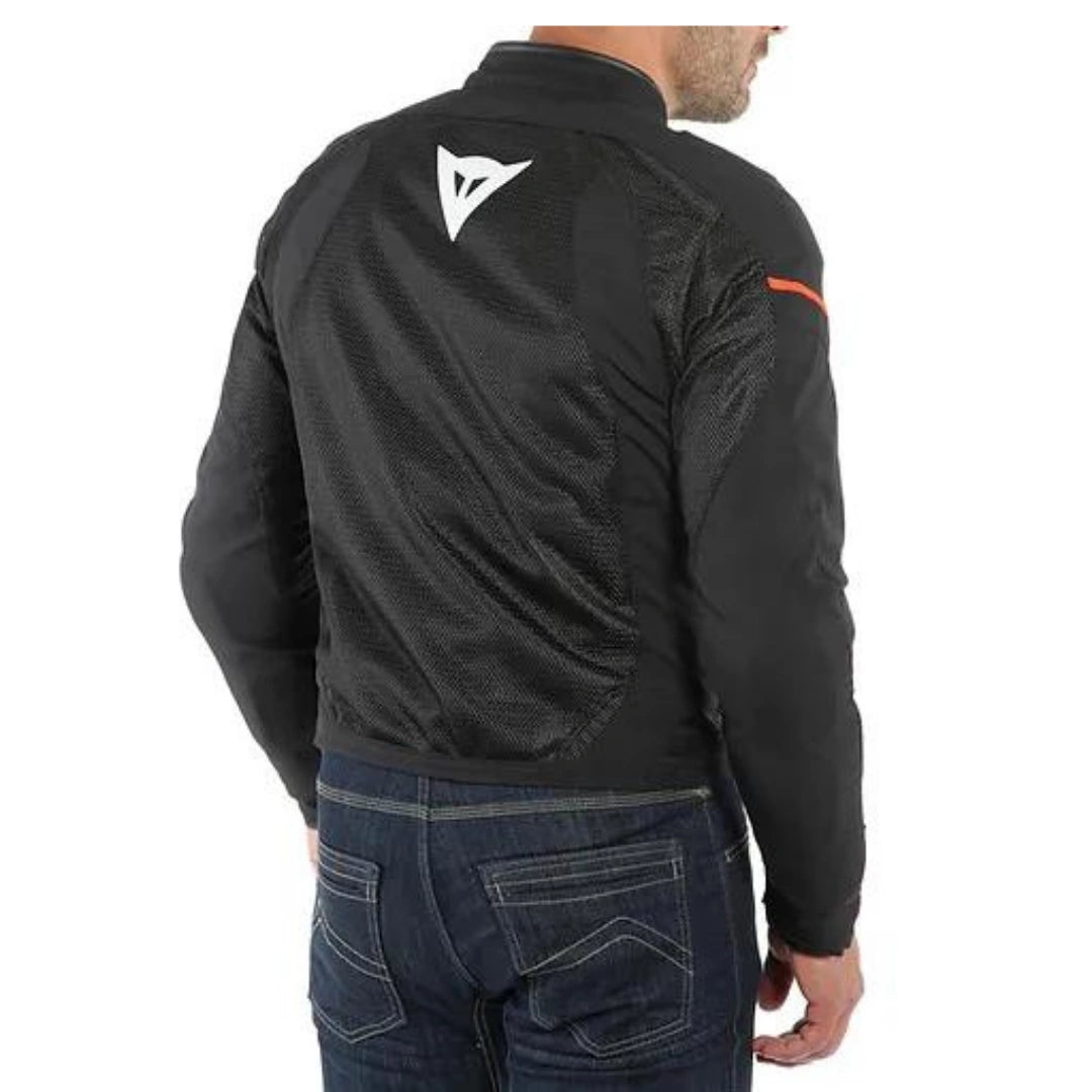DAINESE AIR FRAME D1 TEX JACKET-BLACK/WHITE/FLUO-RED