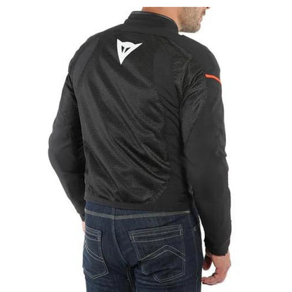 DAINESE AIR FRAME D1 TEX JACKET-BLACK/WHITE/FLUO-RED