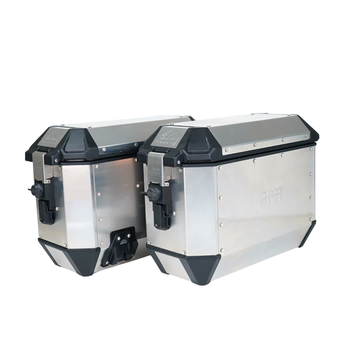 GIVI MONTE BIANCO SIDE CASES PAIR (MONOKEY, SILVER)