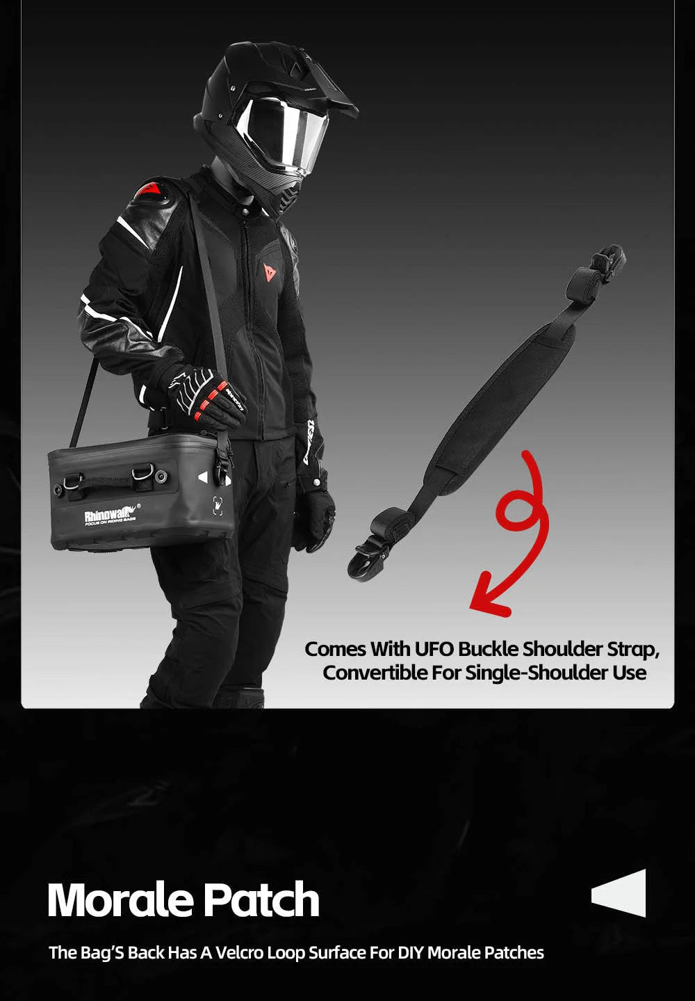 RHINOWALK WATERROOF SIDE CASE EXPANSION BAG 16L