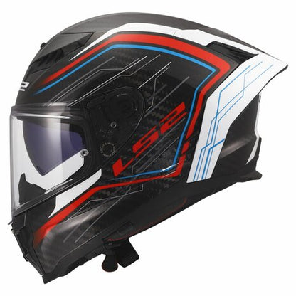 LS2 FF807 DRAGON SUBIC GLOSS WHITE BLUE RED CARBON