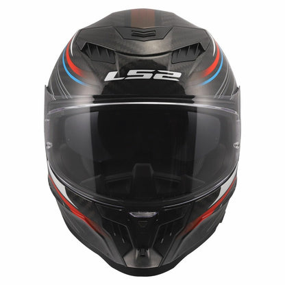 LS2 FF807 DRAGON SUBIC GLOSS WHITE BLUE RED CARBON