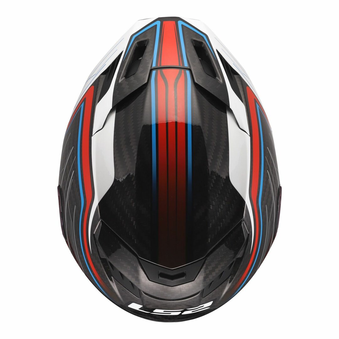 LS2 FF807 DRAGON SUBIC GLOSS WHITE BLUE RED CARBON – BikeFormers