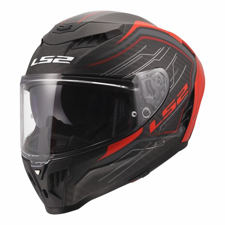 LS2 FF807 DRAGON SUBIC MATT RED BLACK CARBON